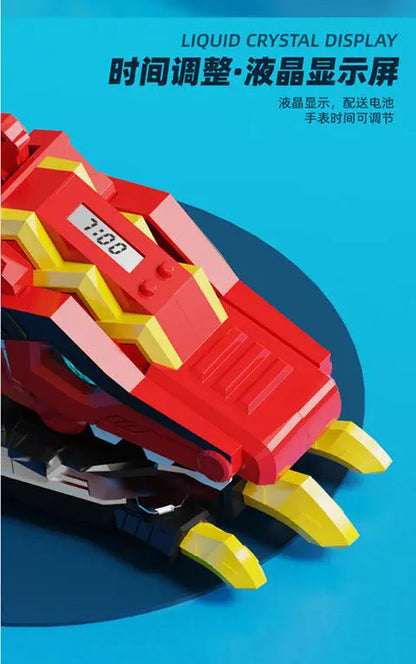 Genuine Mini Secret Service Watch Toy – Boy's Mecha Deformation Robot & Super Dinosaur Power