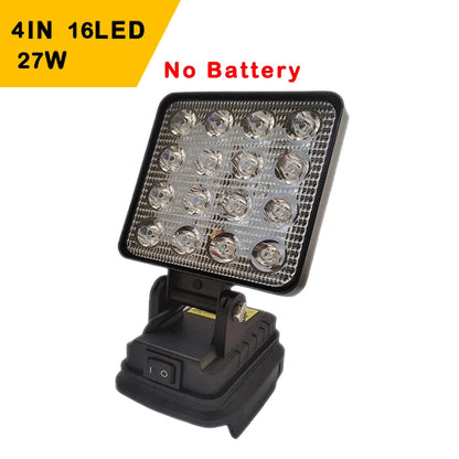 3/4/5/8-Inch LED Portable Spotlights – Cordless Handheld Work & Fishing Light, Emergency Tool Lamp for Dewalt 18V Battery