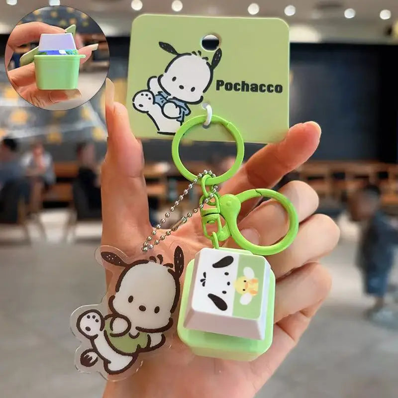 Sanrio Starlight Dance Series PVC Keychain – Hello Kitty, Cinnamoroll, My Melody & Kuromi Kawaii Doll Pendant Ornament Gift