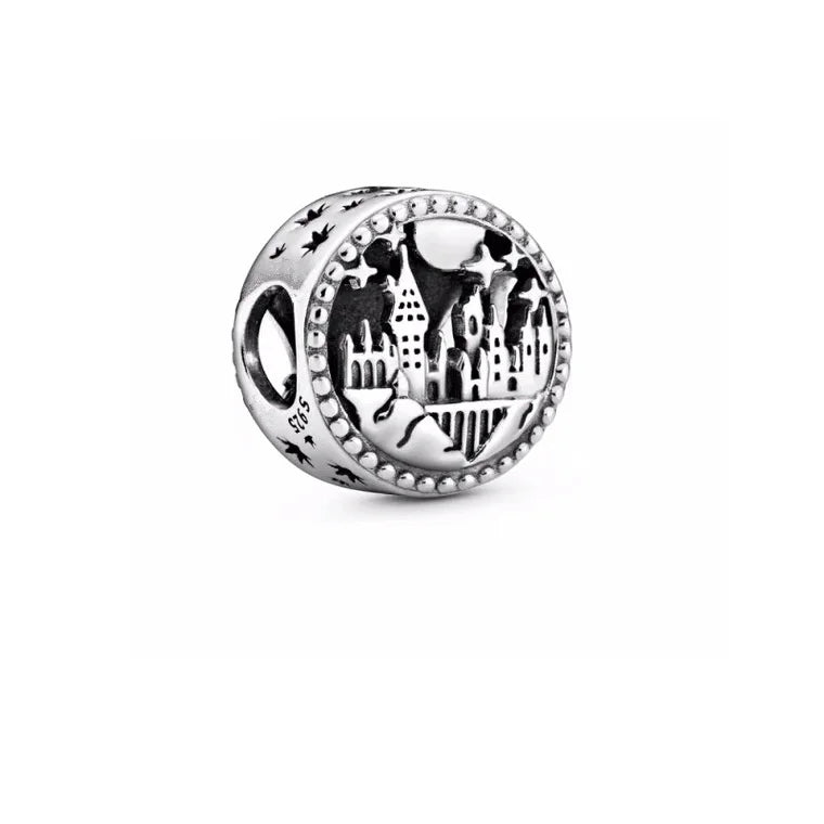 925 Sterling Silver Magic Fan Charm Beads - European Bracelet Charms with Wizard, Train, and Pigeon Designs for Collectors and Gifts