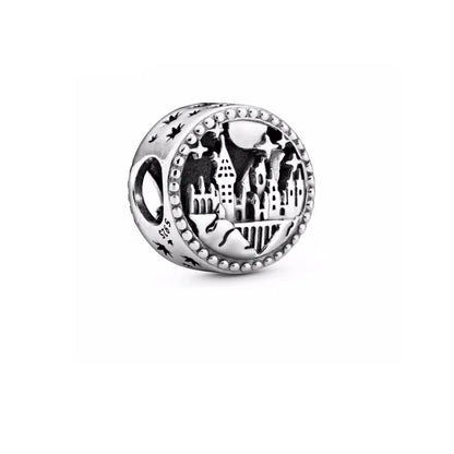 925 Sterling Silver Magic Fan Charm Beads - European Bracelet Charms with Wizard, Train, and Pigeon Designs for Collectors and Gifts
