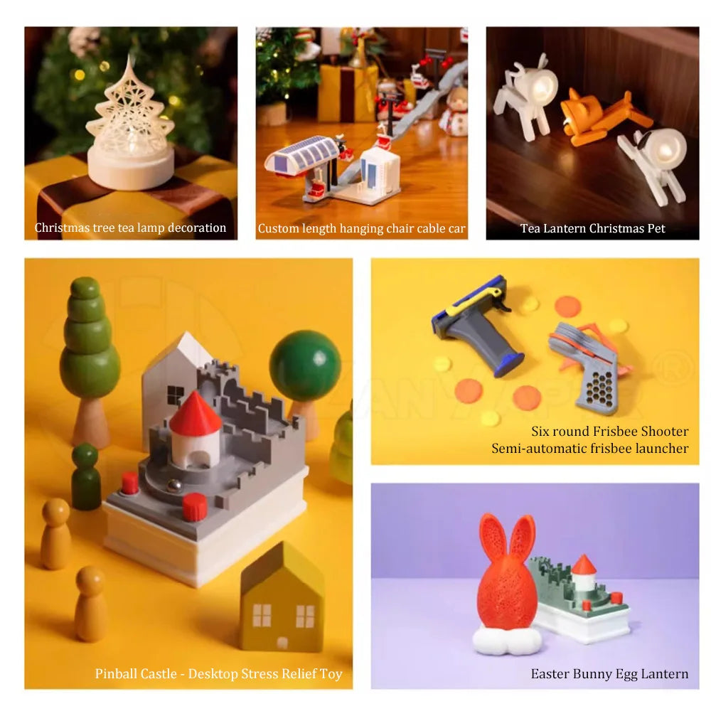 Bambu Lab Novice 3D Printer Parts Gift Pack – DIY Creative Model Kit B-ZC002