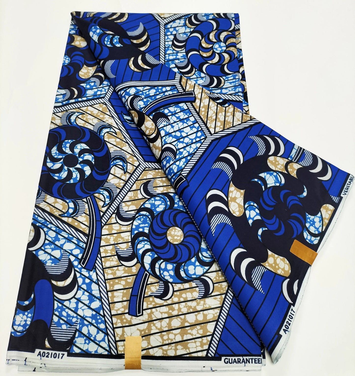 African Real Wax Print Fabric - 100% Cotton Nigerian Ankara Sewing Material for Party Dresses