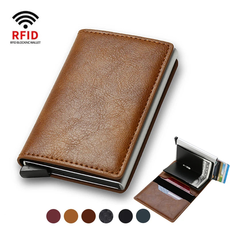 Anti-Theft RFID Credit Card Holder, Smart Minimalist Wallet for Men & Women, Slim Cardholder, Bank Cash & Credit Card Case Purse