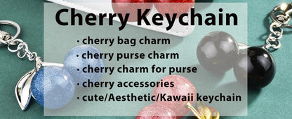 Cute Cherry Keychain Purse Charm – Bag Accessory for Handbags & Gifts for Women
