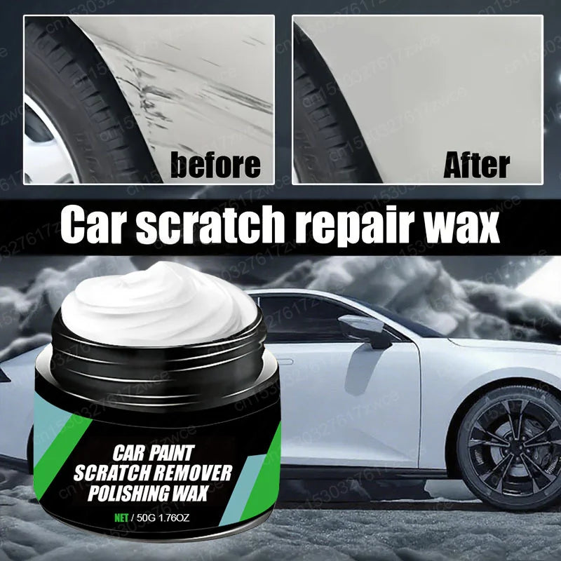 Car Scratch Remover Kit — Auto Swirl & Scratch Repair Polishing Compound with Anti-Scratch Wax