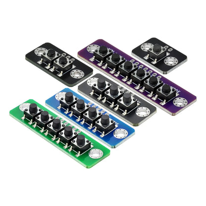 Independent Button Module - 1 to 6 Bit MCU Micro Switch Board for Bluetooth Power Amplifiers and DIY Electronics
