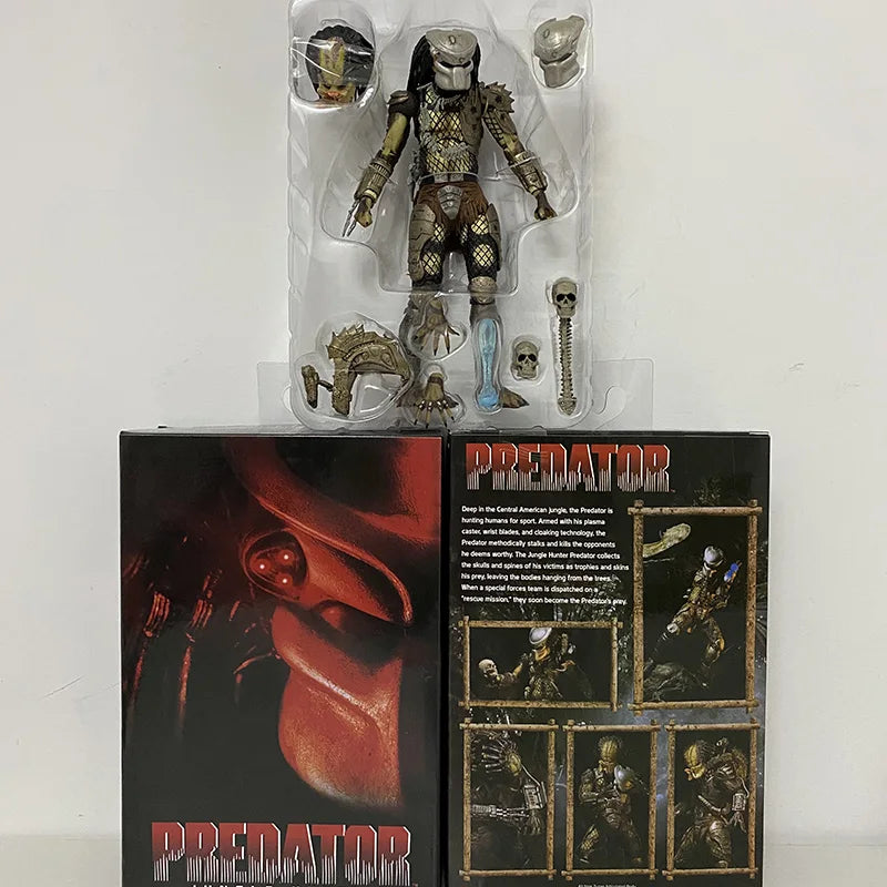 NECA Jungle Hunter Predator Action Figure – Alien Collectible Model, Joint Movable Doll, New Year Gift for Children