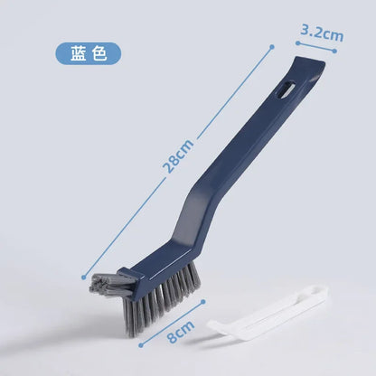 2-in-1 Corner and Gap Cleaning Brush - Multipurpose Bathroom, Floor Tile, and Grout Scrubbing Tool