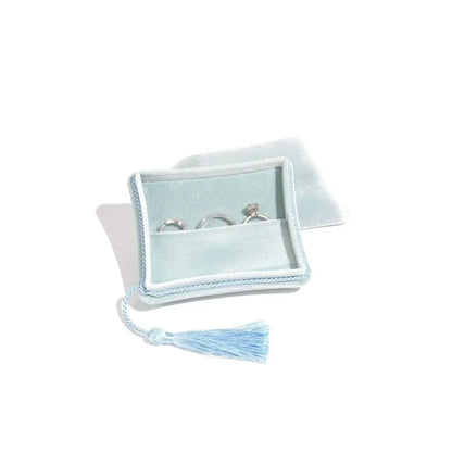 High-Quality Velvet Tassel Jewelry Box – Portable Soft Storage Case for Multifunctional Jewelry & Accessories
