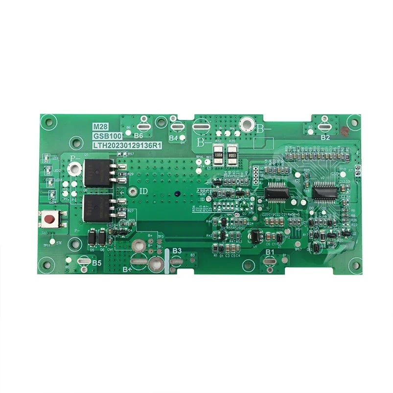 M28 Lithium Ion Battery Plastic Case with PCB Charging Protection Circuit Board for Milwaukee 28V - 48-11-2830 Battery Housing