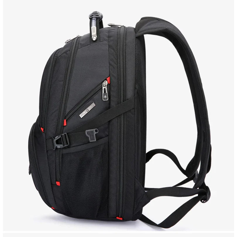 Swiss-Multifunctional 17 Inch Laptop Backpack | Durable 45L Travel Bag | College Bookbag with USB Charging Port