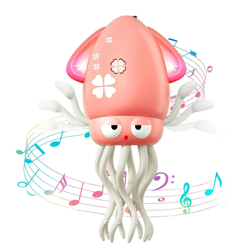Magic Electric Dancing Octopus Toy – Interactive Light & Music Squid for Toddler Development, Kids Entertainment & Gifts