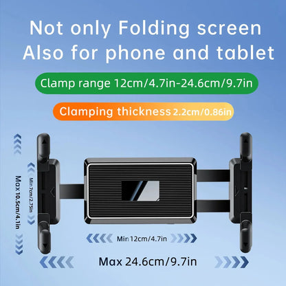 Car Dashboard Tablet & Phone Holder — Suction Mount for 7"-15" Tablets and 4"-7" Phones