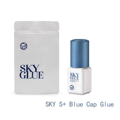 Sky Glue Eyelash Extension Adhesive 5ml – Fast-Drying 0.5s False Lash Glue with Makeup Bag