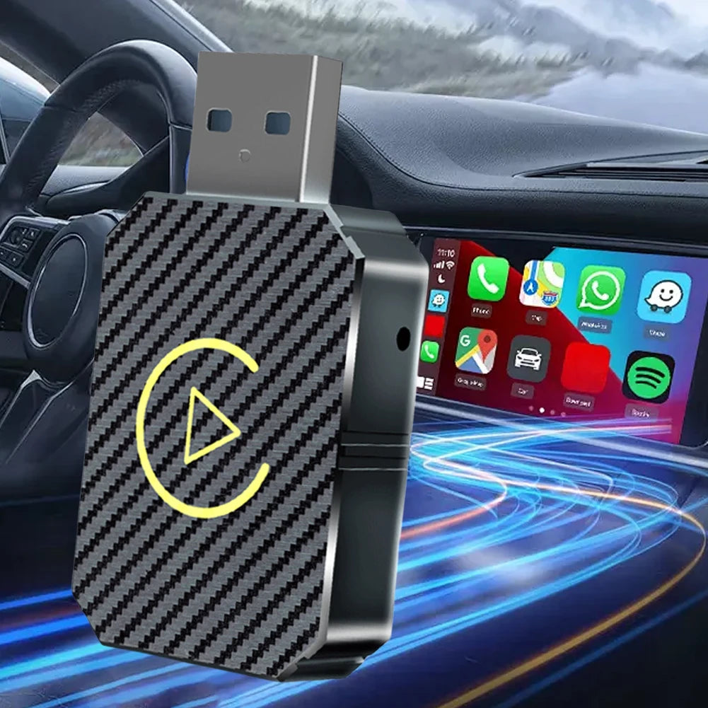 2-in-1 Wireless CarPlay & Android Auto Adapter — WiFi & BT5.0 Smart Mini Dongle, Plug & Play Fast Connect