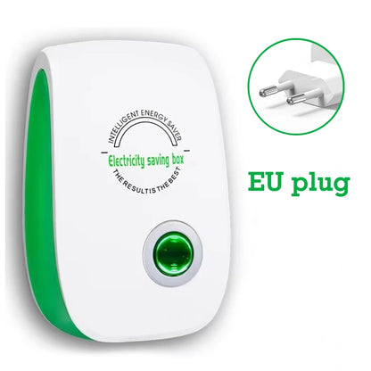 Smart Electricity Saving Box – US/EU Adapter, Intelligent Power Factor Saver for Home & Office Energy Cost Reduction