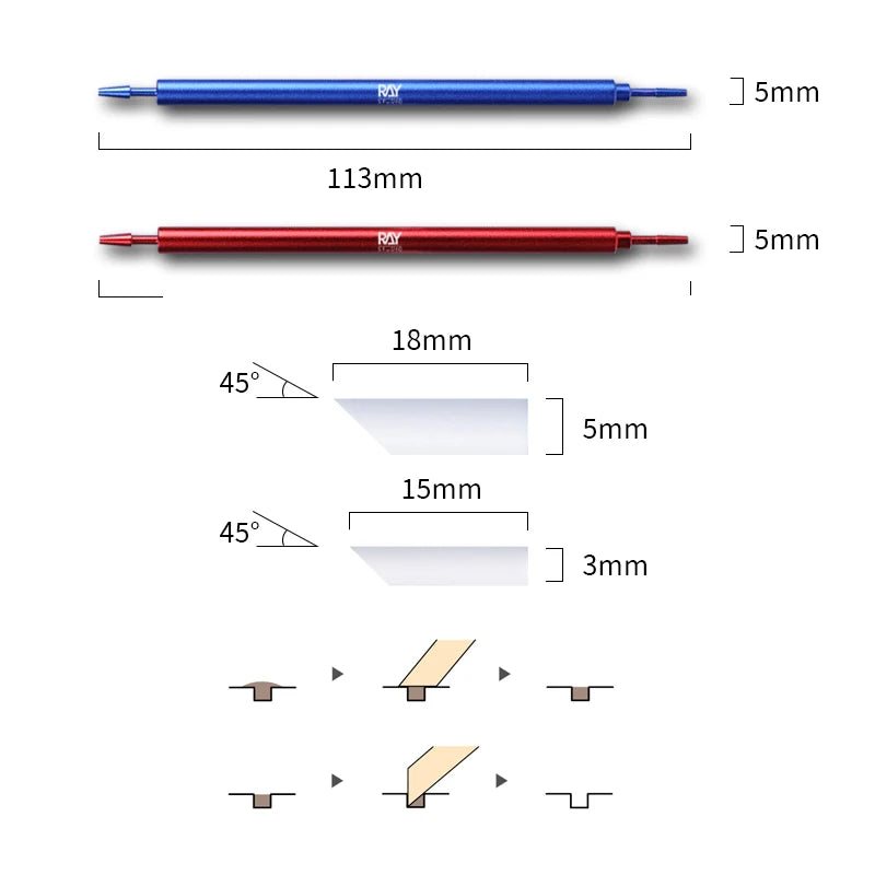 RAY Studio Metal Wiping Stick – Polyester Tip Cleaning Swab for Model Panel Liner Removal, Hobby Detailing & Precision Craft Work