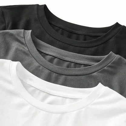 Women's Solid Color Long Sleeve T-Shirt – Round Neck Knitted Polyester Regular Fit Fall Winter Top