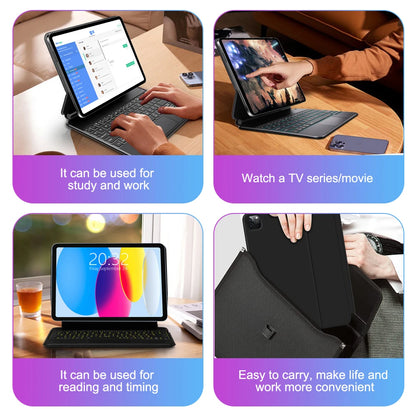 Magic Keyboard Cover for iPad — Magnetic Folio with Backlight for iPad Air 11/13, Pro 11/12.9 & iPad Air 4/5, 10th Gen 10.9-inch