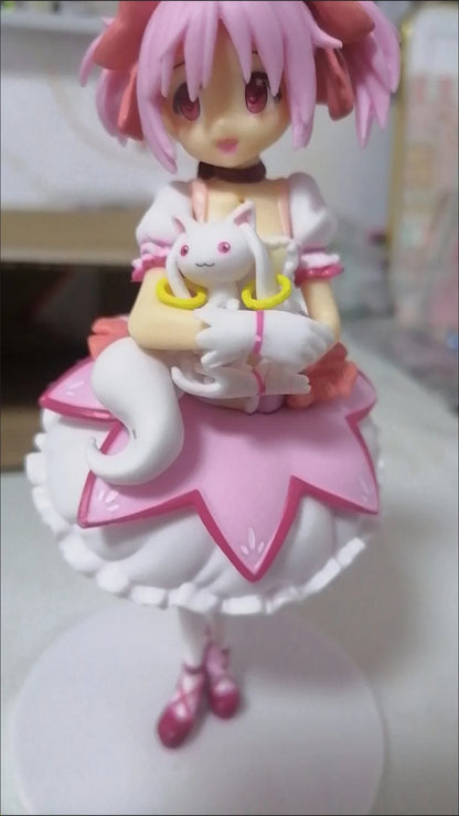 18cm Puella Magi Madoka Magica Kaname Madoka Action Figure – Magical Girl Model Doll for Christmas Gift & Decoration