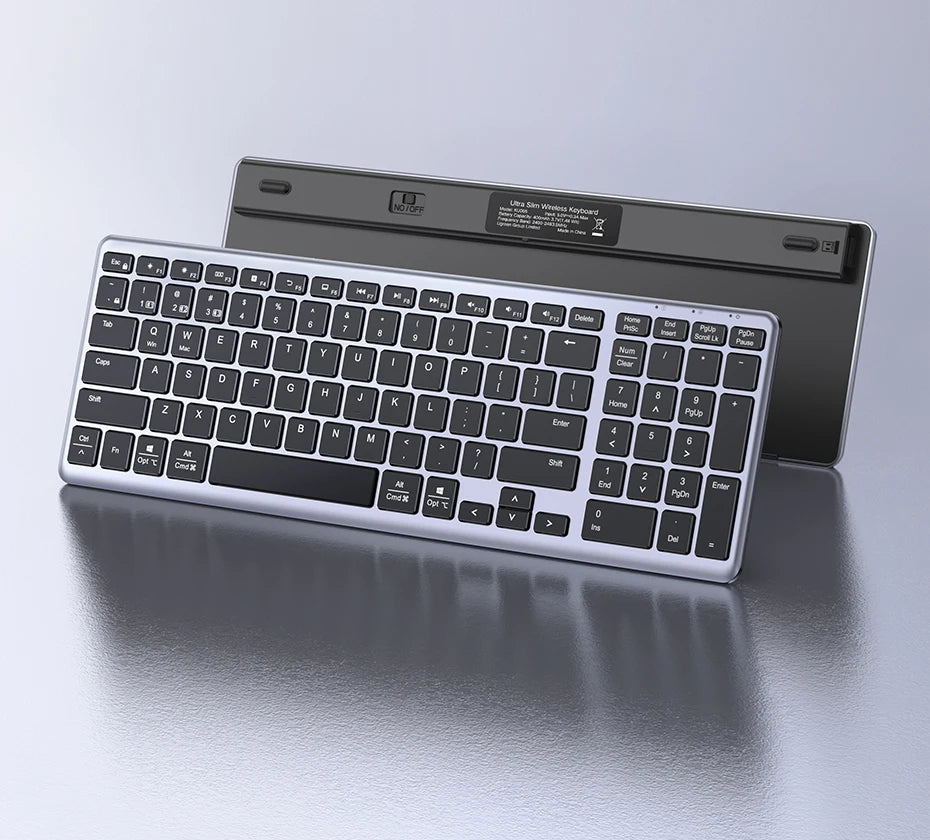UGREEN Wireless Bluetooth 5.0 & 2.4G Keyboard – 99 Keycaps Russian/Korean/English, USB-C Rechargeable for MacBook, iPad, PC & Tablet