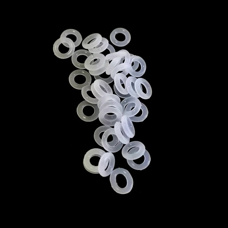 130PCS Clear Rubber O-Ring Dampeners – Sealing Gaskets for Mechanical Keyboards & Cherry MX Switches
