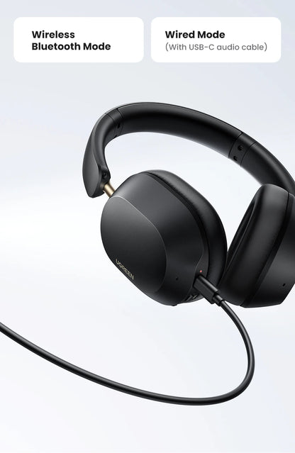 UGREEN Choice Max5c Wireless Bluetooth Headphones — 43dB ANC, Hi-Res LDAC, 75H Battery & Spatial Audio Earbuds