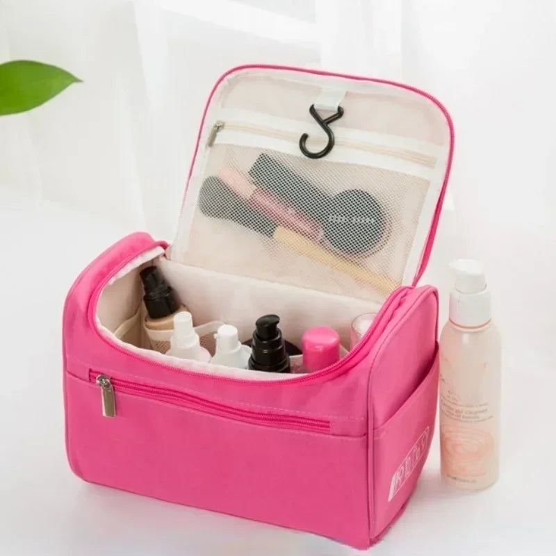 Large Waterproof Travel Cosmetic Bag – Unisex Makeup Organizer Toiletry Storage Pouch for Women & Men Travel Essentials