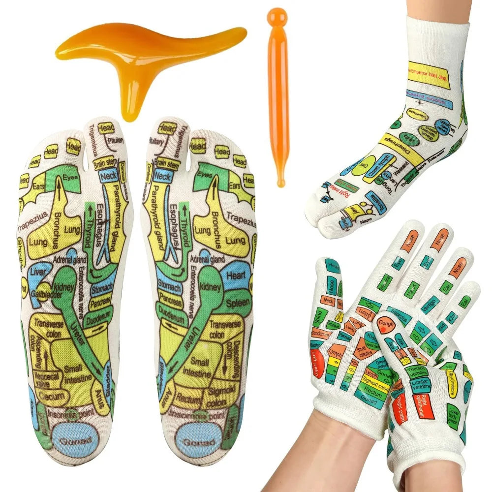 Acupressure Foot Massage Socks – Reflexology & Physiotherapy for Tired Feet Relief