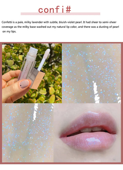 FB Gloss Bomb Cream Lip Gloss | High Shine, Glitter, Moisturizing Plumper, Long-Lasting Liquid Lipstick 9ml