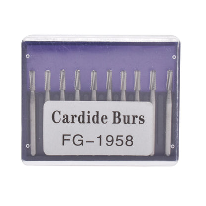 10pcs Dental Broken Crown Needles - Endodontic Silver & Gold Plated Handle, 1957# & 1958# for Crown Repair