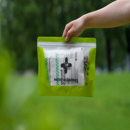 Rhino Rescue Outdoor & Home First Aid Kit Refill Bag – Emergency Survival Supplies with Blanket, Bandages, Gauze Pads & Trauma Shears