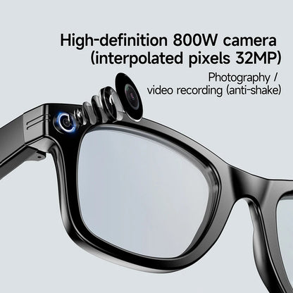 LIGE Smart Glasses — AI Camera Sunglasses with BT Call, Music, Touch Control, Voice Assistant, Video & Sound Recording, WiFi Transmission