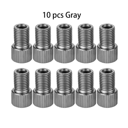 10-Color Aluminum Bicycle Valve Adapter – PRESTA to SCHRADER Converter for Bikes & Cars