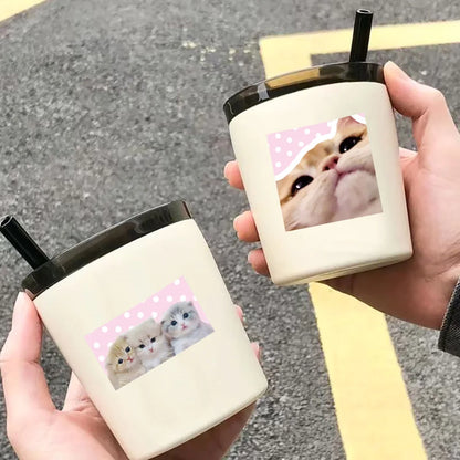 50PCS Retro Cat Graffiti Stickers - Cute Cartoon Waterproof Decals for Luggage, Phones, Guitars, and Scrapbooks