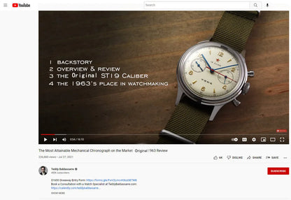 RED STAR 38mm Men's 1963 Chronograph Mechanical Watch – Pilot Air Force Aviation with Seagull ST1901 Movement & Sapphire Glass
