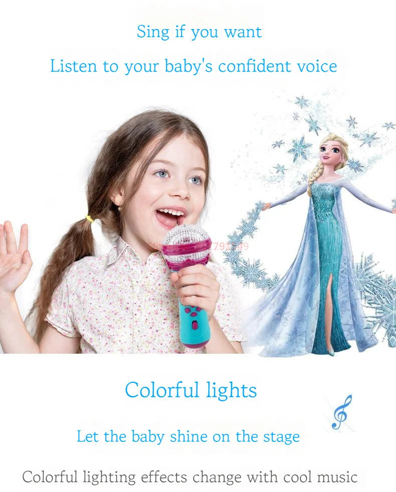 Disney Princess Minnie Singing Microphone – Music Toy for Girls, Frozen Baby Song Gift
