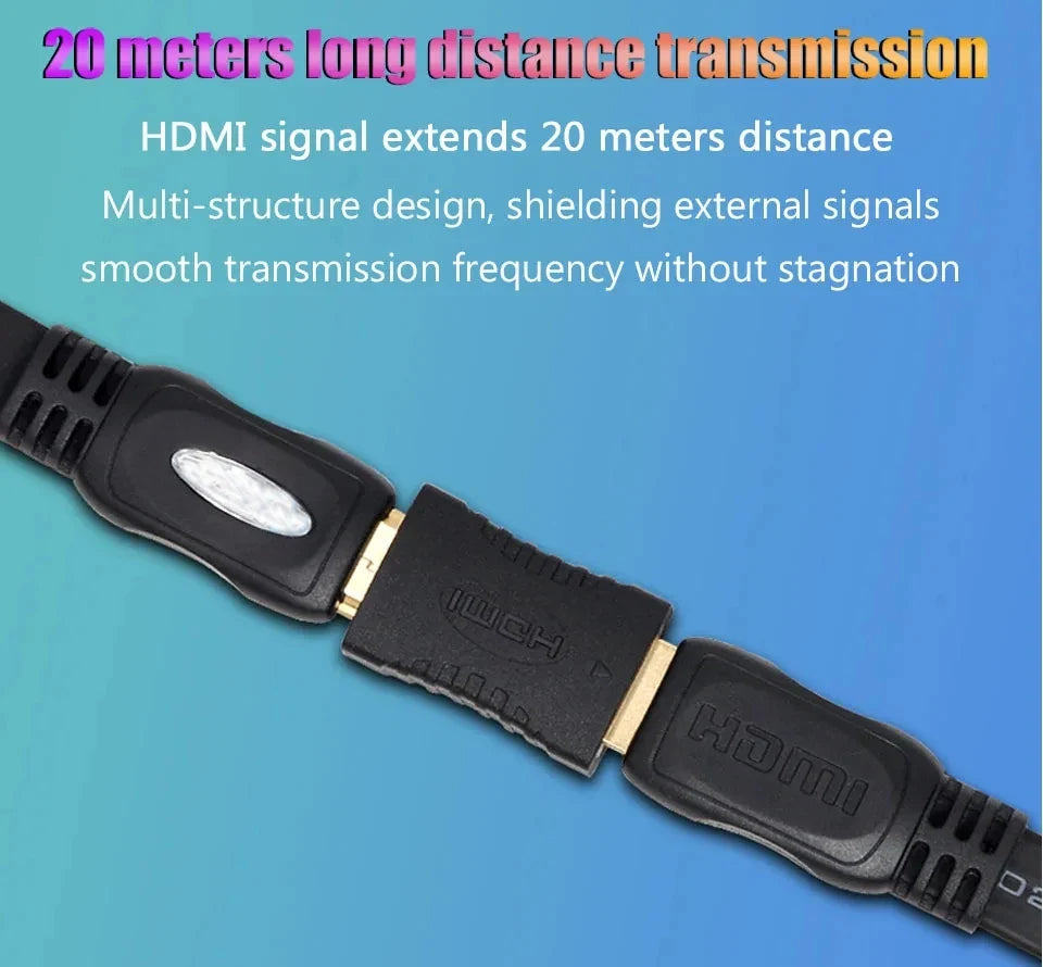 4K HDMI Extender Adapter – Female to Female Audio Video Converter for Monitor, Laptop, PS4/PS3, PC, TV HDMI Cable Extension