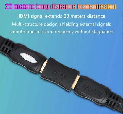 4K HDMI Extender Adapter – Female to Female Audio Video Converter for Monitor, Laptop, PS4/PS3, PC, TV HDMI Cable Extension