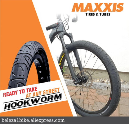 MAXXIS Hookworm BMX Bike Tire – 26x2.5 Wire Bead Clincher for Street, Park & Flatland