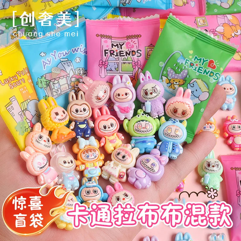 Cartoon Kapibara Miniature Supermarket Food Animal Random Style Model Ornaments Kids Gift