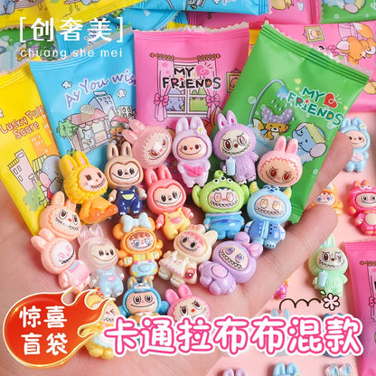 Cartoon Kapibara Miniature Supermarket Food Animal Random Style Model Ornaments Kids Gift