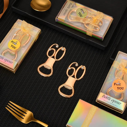 Golden Birthday Bottle Opener – Ideal for 30th to 80th Birthday Parties and Wedding Anniversaries, Perfect Guest Favor