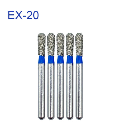 5pcs FG Dia 1.6mm Dental Drills – High-Speed Handpiece Diamond Burs for Teeth Whitening