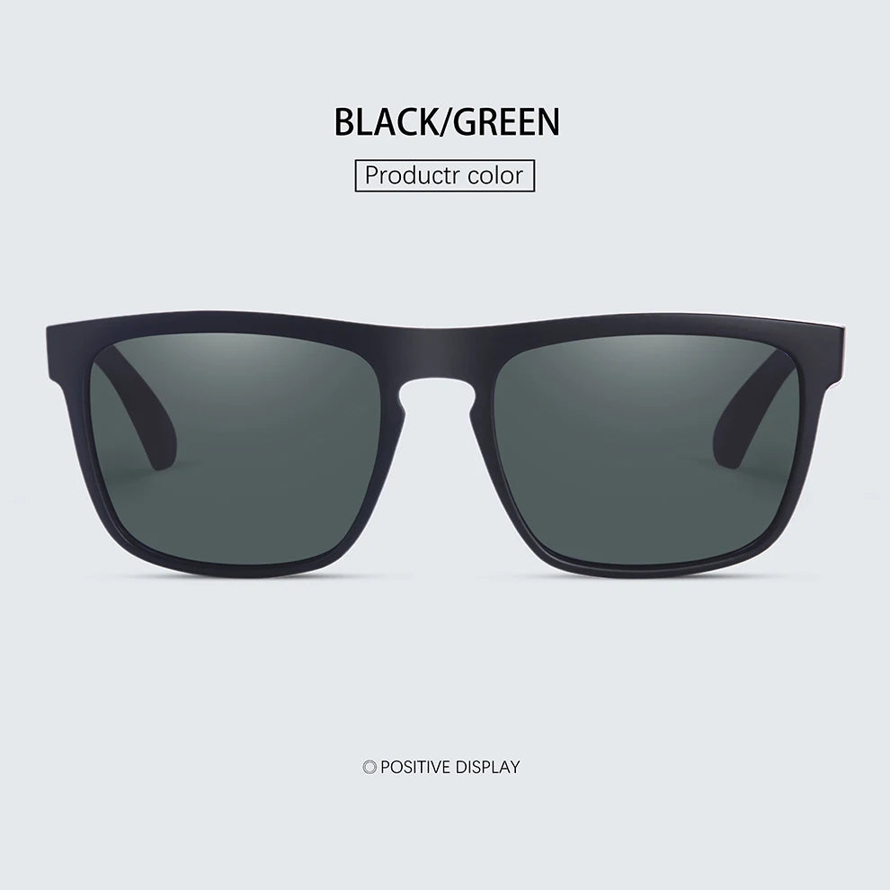 Square Vintage Polarized Sunglasses – Retro UV400 Driving & Fishing Sun Glasses for Men & Women