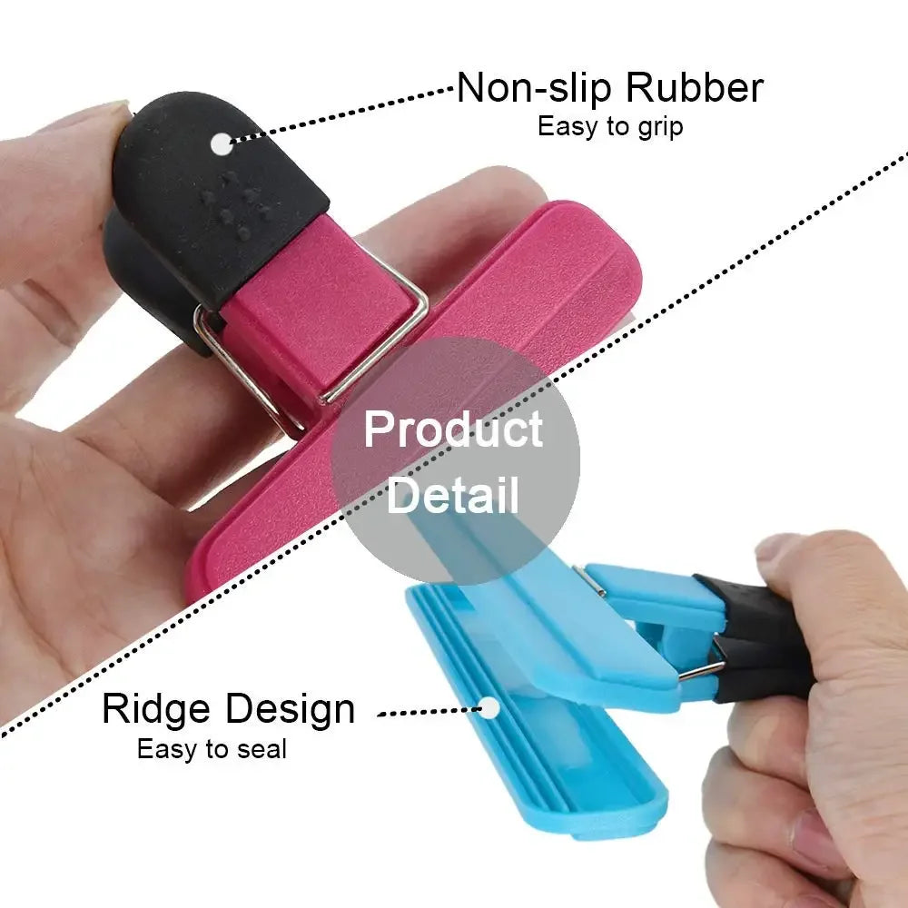 Portable Bag Clips – Plastic Kitchen Food & Snack Sealer Clamp for Storage and Organization