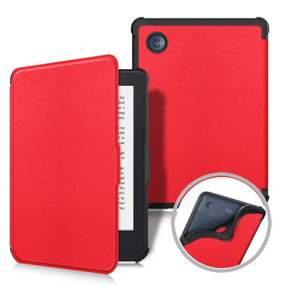 Kobo Clara BW/Clara Colour 2024 Case - 6 Inch Auto Wake Sleep PU Leather Cover, Soft Magnetic Ereader Hoesje N365 N367 Funda