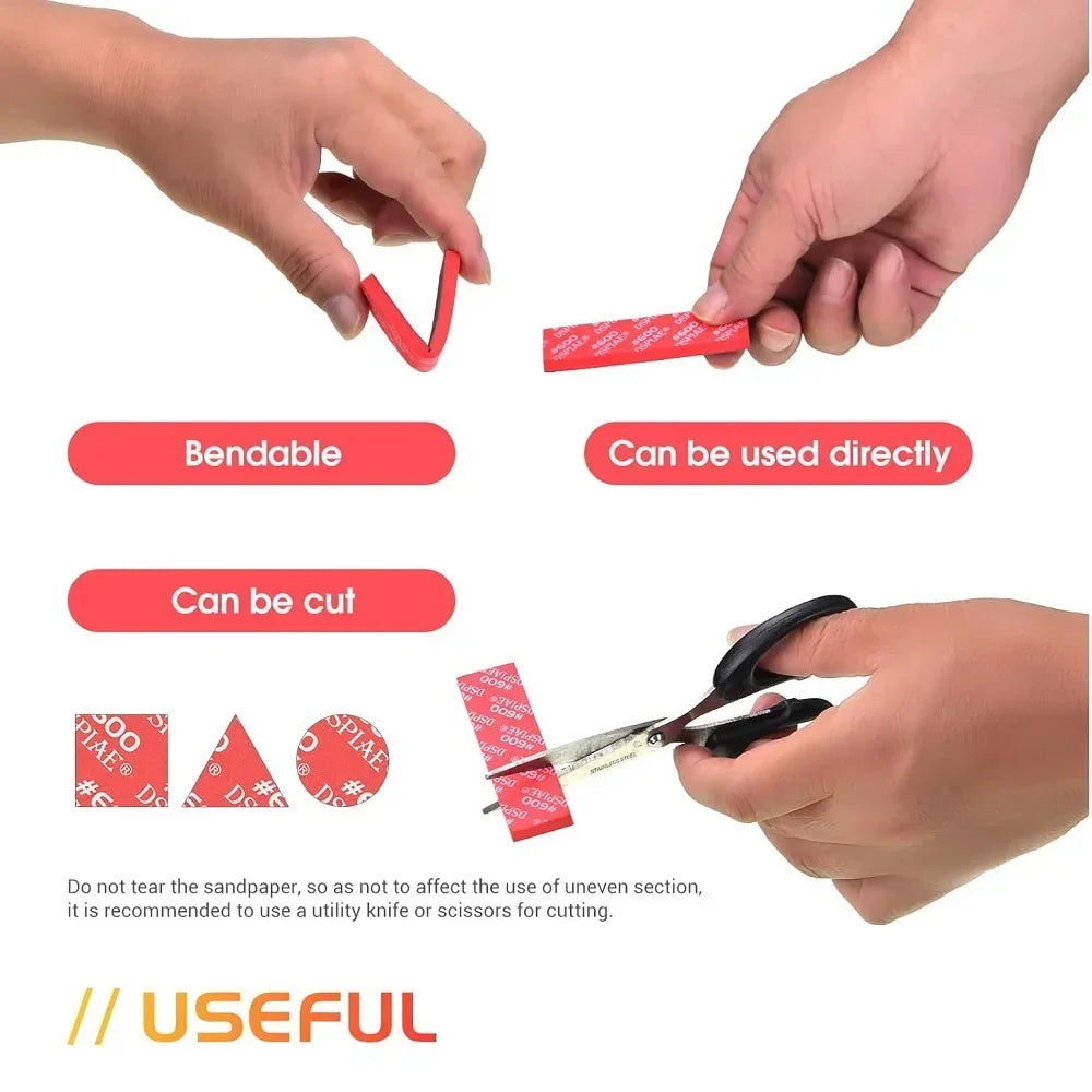 30PCS DSPIAE Sanding Sponge Set – Arc Grinding & Polishing Tool for GK Military & Gundam Model Making