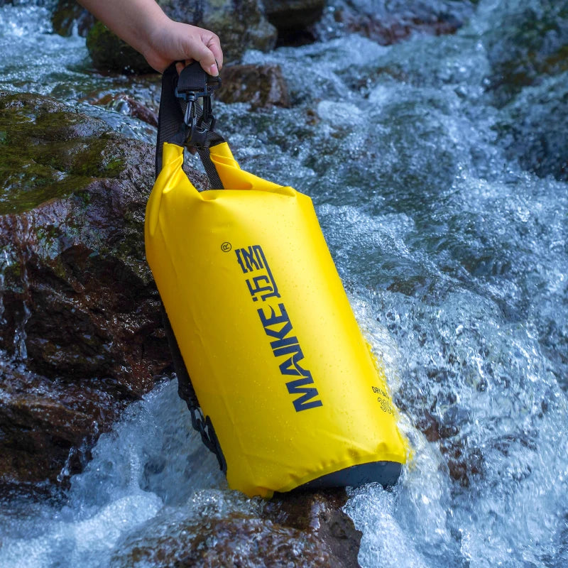 Waterproof Dry Bag Backpack - 5L/10L/15L Outdoor Storage Bag for Swimming, Rafting, Kayaking & Trekking
